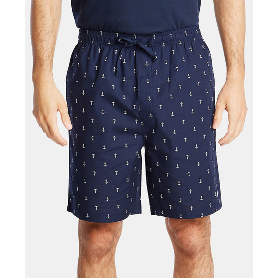 Men's Cotton Anchor-Print Pajama Shorts