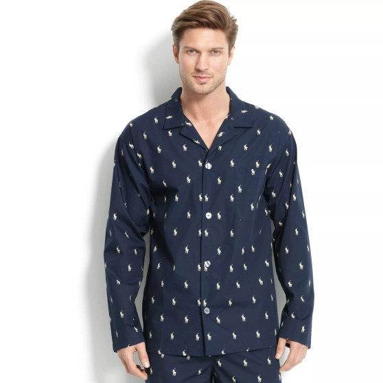 Men's All Over Polo Player Pajama Shirt