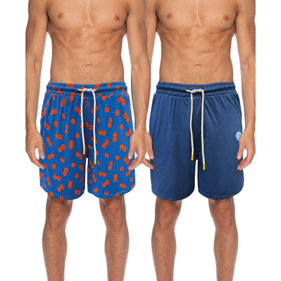 Men's Americana Drawstring Soft Shorts, Pack of 2