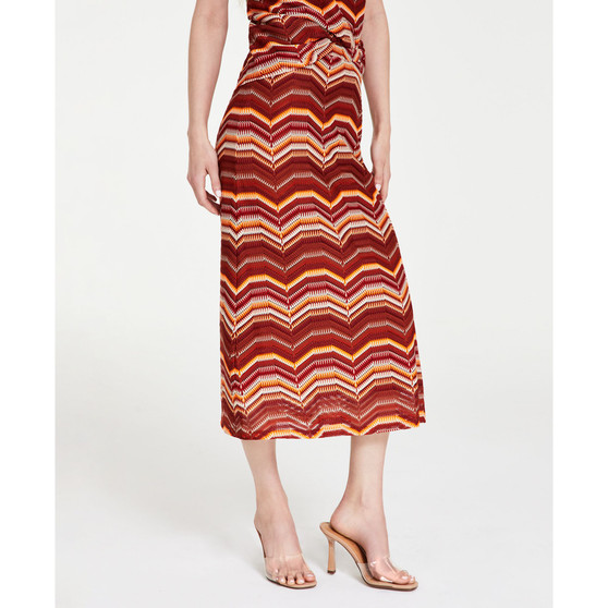 Women's Pull-On Crochet Midi Skirt