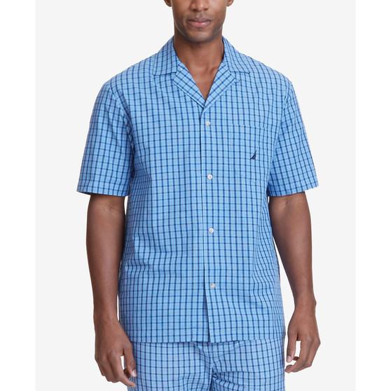 Men's Plaid Cotton Pajama Shirt