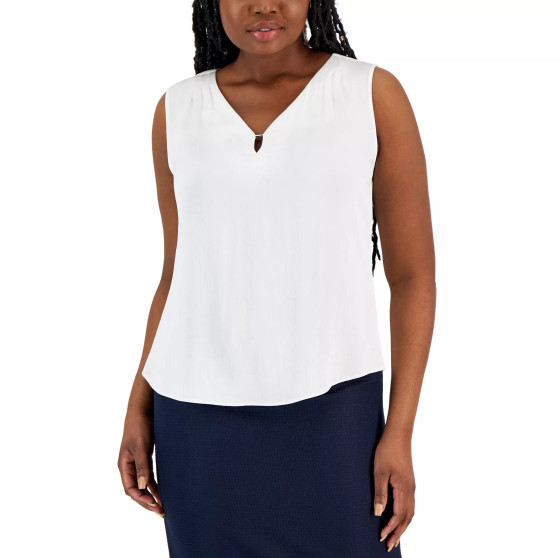 Women's Sleeveless Keyhole V-Neck Camisole