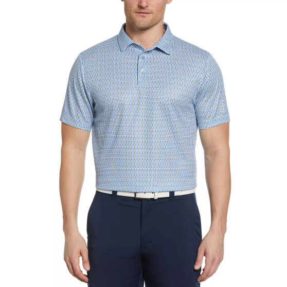Men's Airflux Geo-Print Polo Shirt
