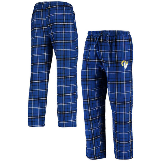 Men's Royal Los Angeles Rams Ultimate Plaid Flannel Pajama Pants