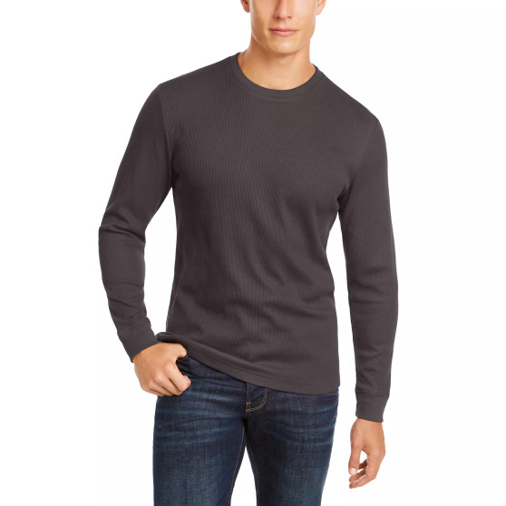 Men's Thermal Crewneck Shirt, Created for Macy's