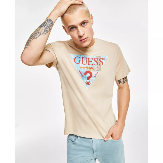 Men's Mosaic Triangle Logo Graphic T-Shirt