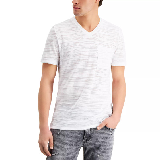 Men's Broken-Stripe V-Neck T-Shirt, Created for Macy's