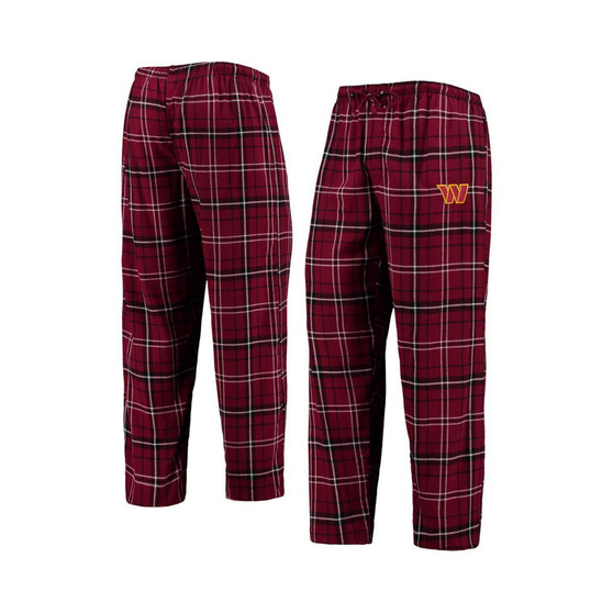 Men's Burgundy Washington Commanders Ultimate Plaid Flannel Pajama Pants