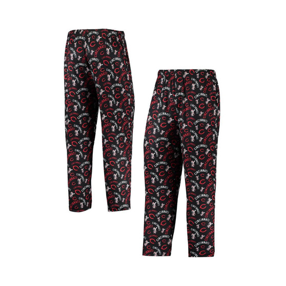 Men's Black Cincinnati Reds Cooperstown Collection Repeat Pajama Pants