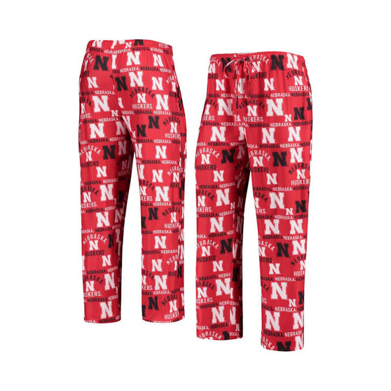 Men's Scarlet Nebraska Huskers Flagship Allover Print Sleep Pants