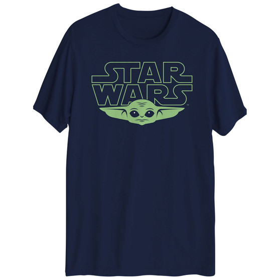 Men's Star Wars The Child Yoda Head Graphic T-shirt