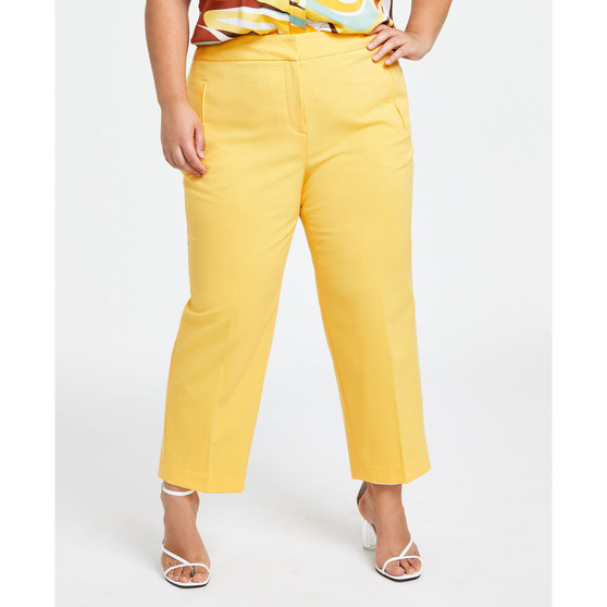 Women's Bi-Stretch Straight-Leg Pants, Created for Macy's