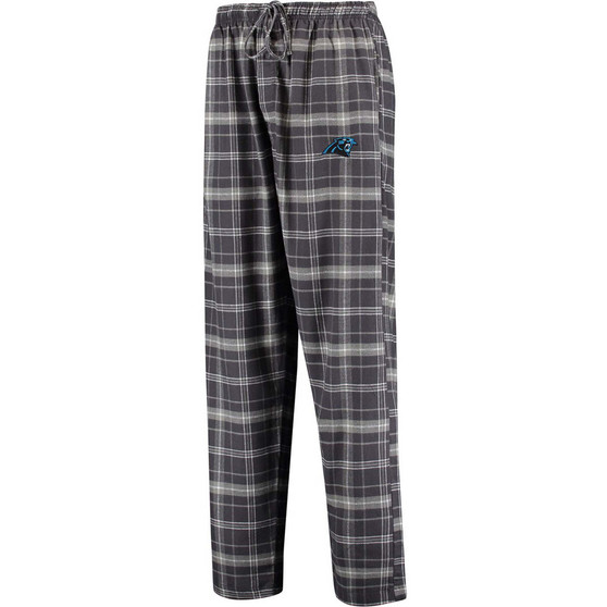 Men's Charcoal Carolina Panthers Ultimate Plaid Flannel Pajama Pants
