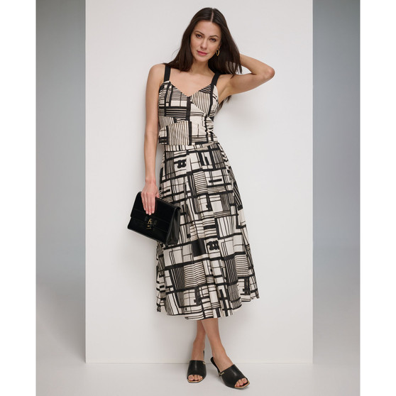 Women's Printed Voile Sleeveless Crop Top