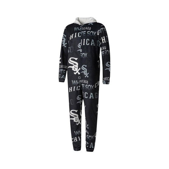 Men's Black Chicago White Sox Windfall Microfleece Union Suit