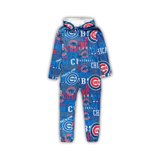 Men's Royal Chicago Cubs Ensemble Micro fleece Union Suit