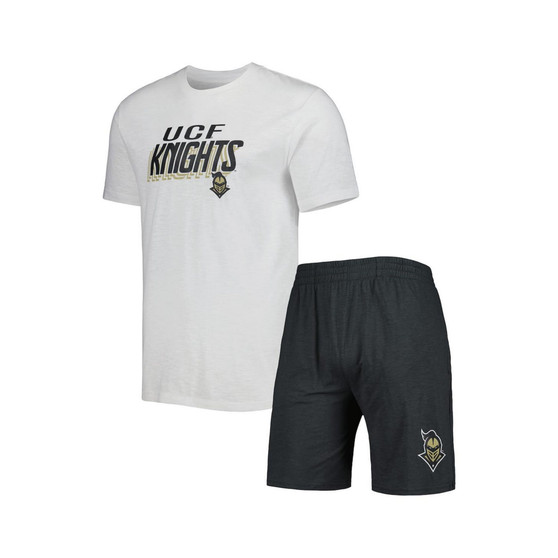 Men's Charcoal, White UCF Knights Downfield T-shirt and Shorts Set