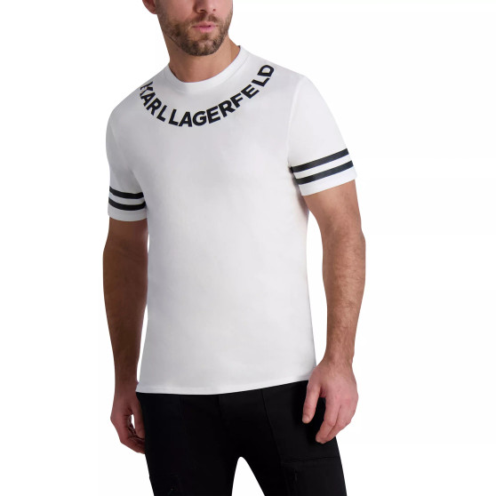 Men's Large Print Logo on Neck and Sleeves T-shirt
