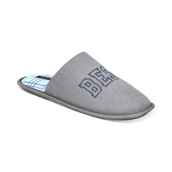 Men's Best Dad Embroidered Slippers, Created for Macy's