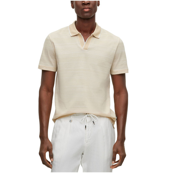 Men's Multi-Toned Jacquard Mercerised Cotton Polo Shirt
