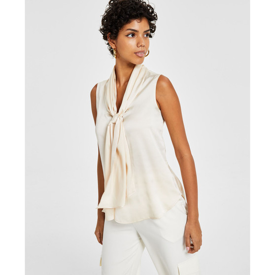 Women's Sleeveless Bow-Tie Blouse, Created for Macy's