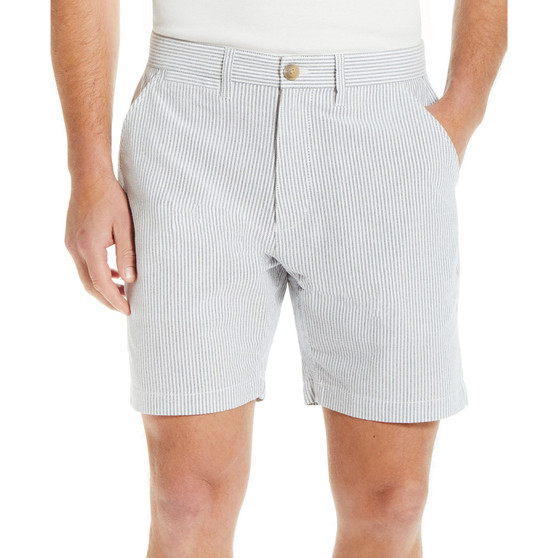 Men's 7" Inseam Cotton Oxford Stripe Shorts
