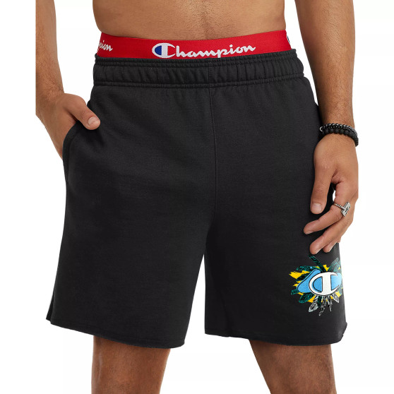 Men's Powerblend Standard-Fit Logo-Print 7" Fleece Shorts