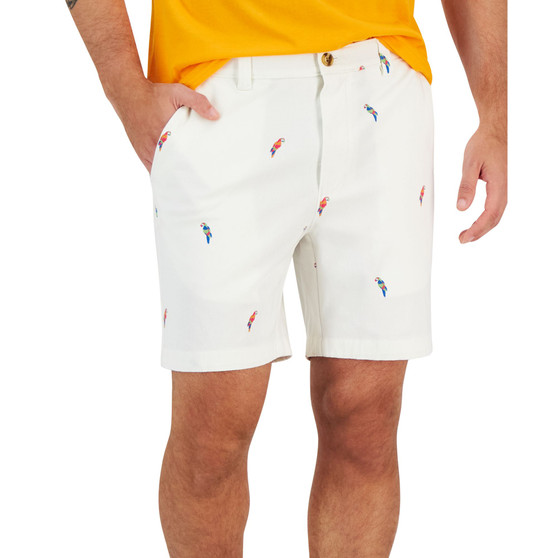 Men's Perched Parrot Schiffli Shorts, Created for Macy's