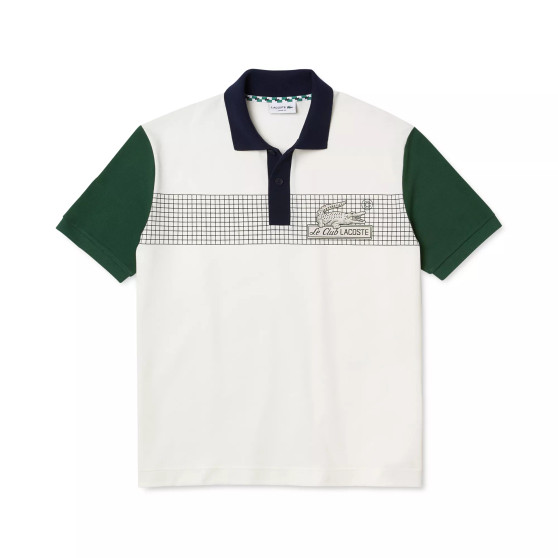 Men's Colorblocked Loose-Fit Logo Polo