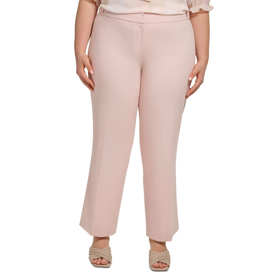Plus Size Mid-Rise Straight-Leg Pants