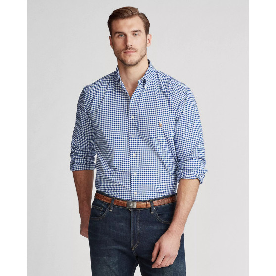 Men's Big & Tall Classic Fit Plaid Oxford Shirt