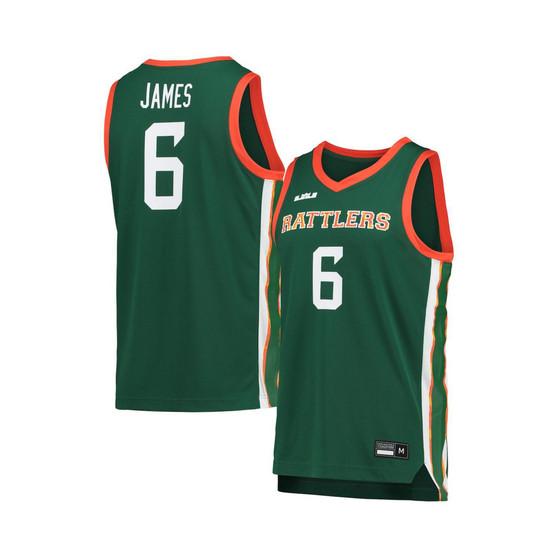 Men's x LeBron James Green Florida A&M Rattlers Replica Basketball Jersey