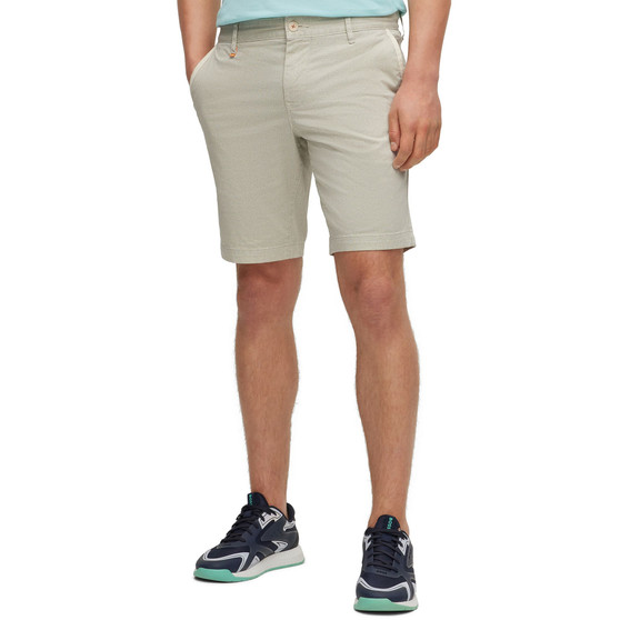Men's Slim-Fit Printed Stretch-Cotton Twill Shorts