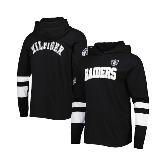 Men's Black, White Las Vegas Raiders Alex Long Sleeve Hoodie T-shirt