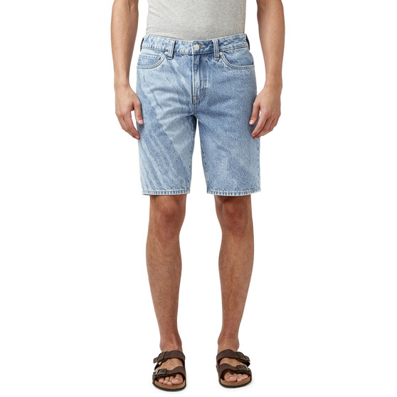 Men's Relaxed Denim Straight Dean Bleach Wave 10.5" Shorts