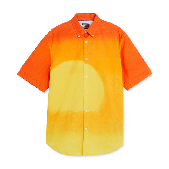 Any Warhol x Men's Oversized-Fit Sunset Short-Sleeve Shirt