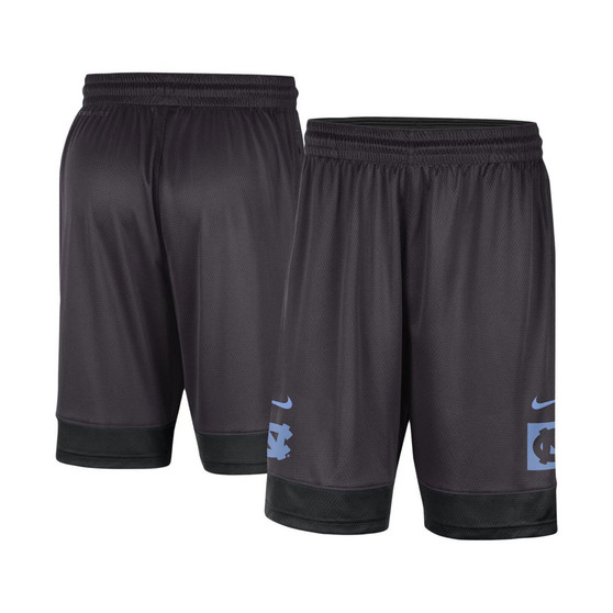 Men's Charcoal North Carolina Tar Heels Performance Fast Break Shorts