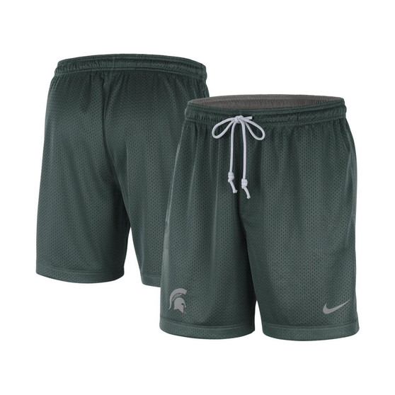 Men's Green, Gray Michigan State Spartans Reversible Performance Shorts
