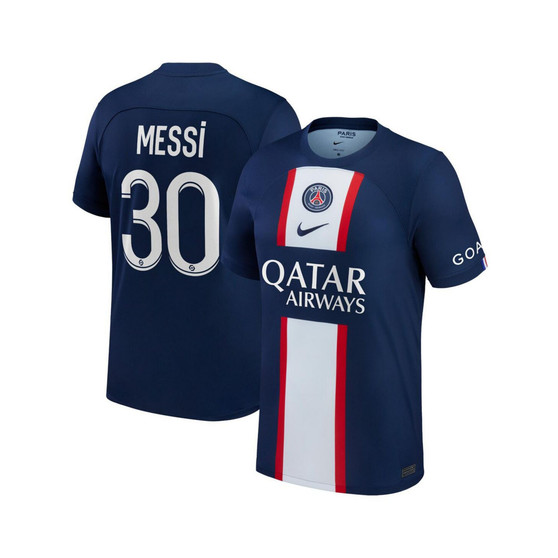 Men's Lionel Messi Blue Paris Saint-Germain 2022/23 Home Replica Player Jersey