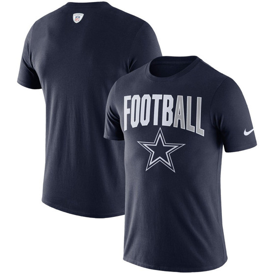 Men's Dallas Cowboys Sideline All Football Performance T-shirt - Navy