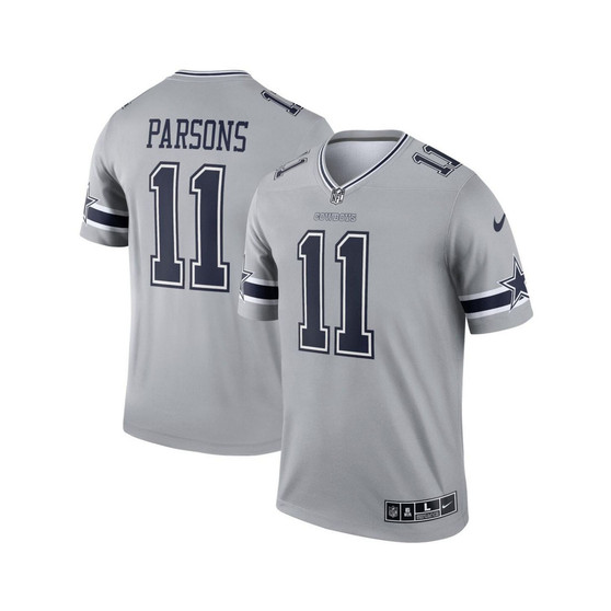 Men's Micah Parsons Gray Dallas Cowboys Inverted Legend Player Jersey