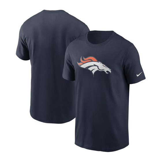 Men's Navy Denver Broncos Primary Logo T-shirt