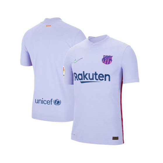 Men's Purple Barcelona 2021/22 Away Match Authentic Jersey