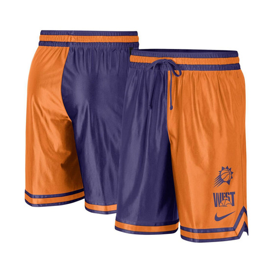 Men's Orange, Purple Phoenix Suns Courtside Versus Force Split DNA Performance Shorts