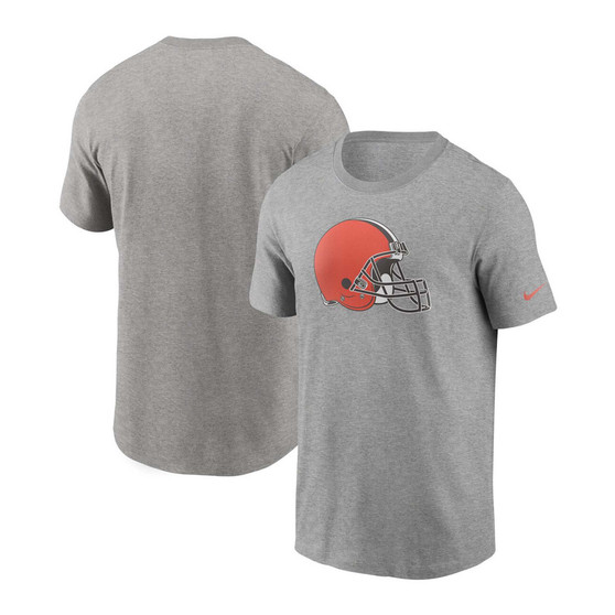 Men's Heathered Gray Cleveland Browns Primary Logo T-shirt