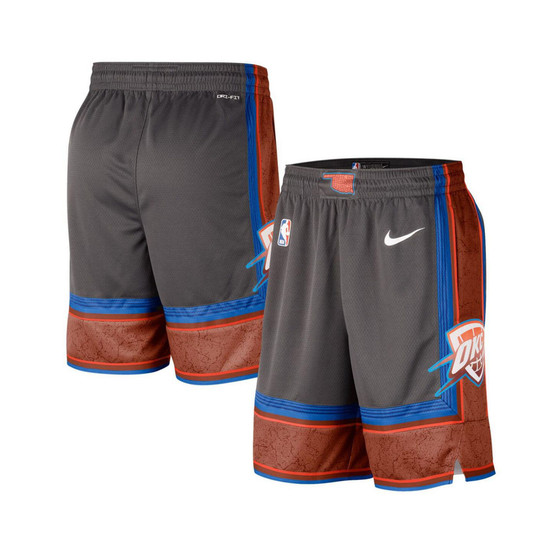 Men's Anthracite Oklahoma City Thunder 2022/23 City Edition Swingman Shorts