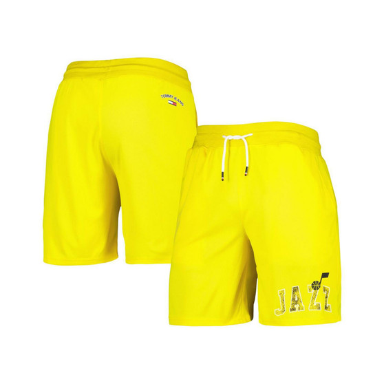 Men's Yellow Utah Jazz Mike Mesh Basketball Shorts