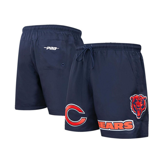Men's Navy Chicago Bears Woven Shorts
