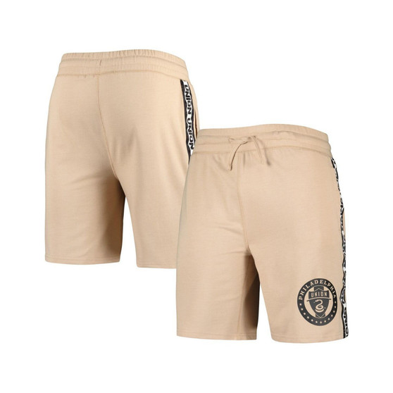 Men's Tan Philadelphia Union Team Stripe Shorts