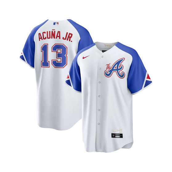 Men's Ronald Acuna Jr. White Atlanta Braves 2023 City Connect Replica Player Jersey